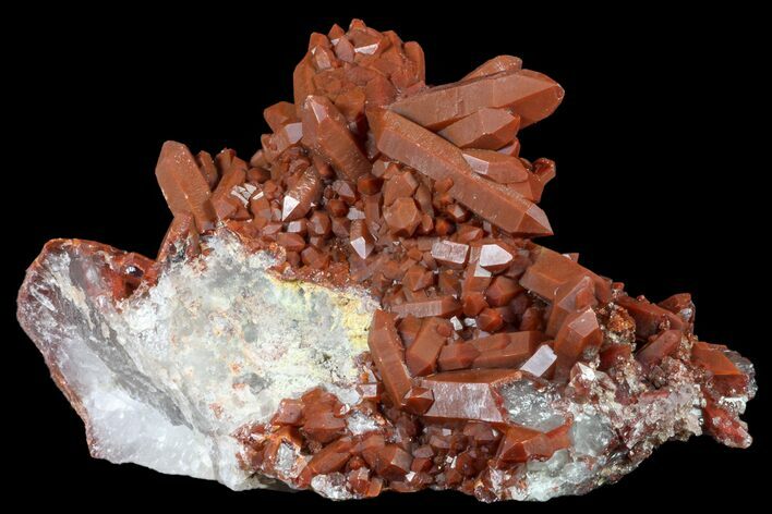 Natural, Red Quartz Crystal Cluster - Morocco #161094